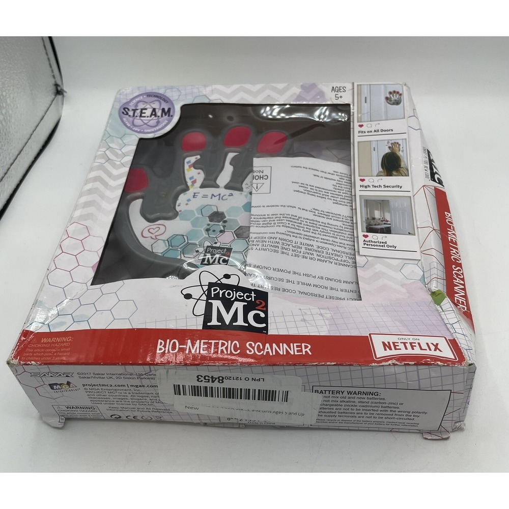 STEM Kit New Project MC 2 Squared Bio-Metric Hand Scanner High Tech Security
